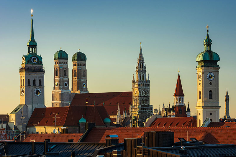 Stadtsilhouette von München